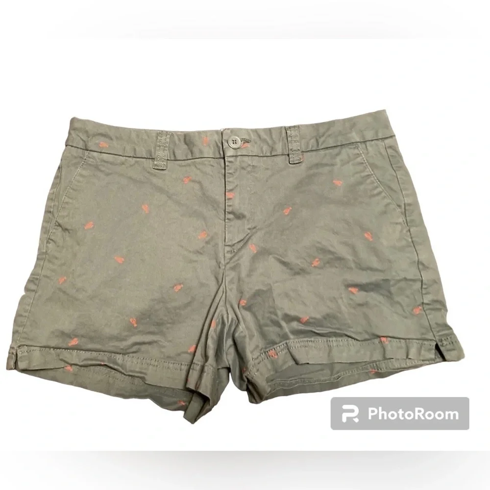 Magellan Outdoors Size 12 Periwinkle Lobster Print Shorts
